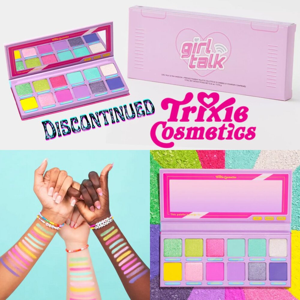 UNOPENED BNIB Trixie Cosmetics Discontinued Girl Talk 12-Pan Eyeshadow Palette